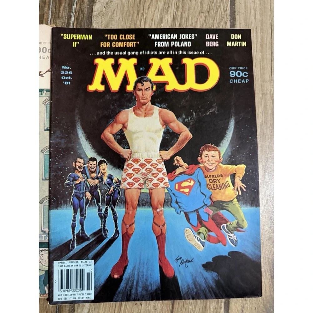 Vintage 1981 MAD Magazine Issues 224 & 226, Lot of 2 comic‎ books